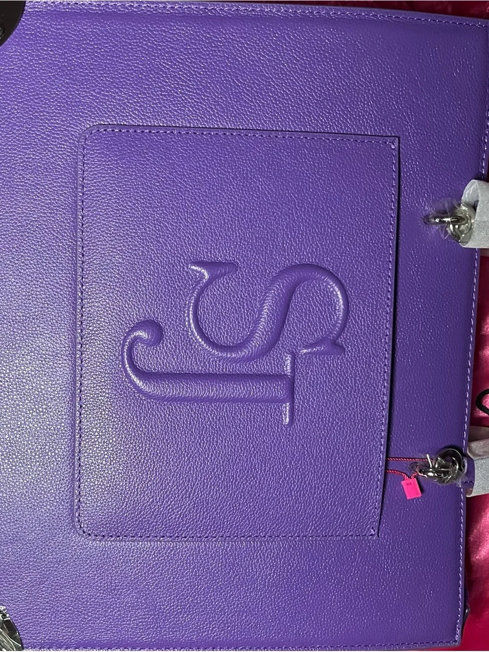 Sassy Jones Purple Embossed Satchel